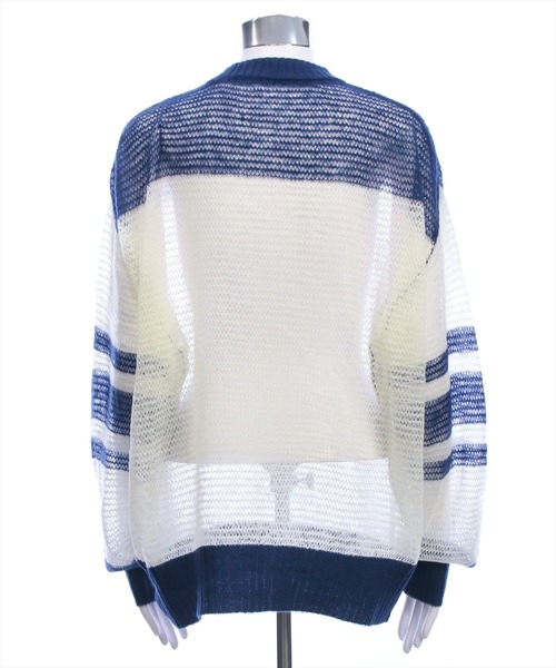 clear（クリア）の「ナンバリング透かしニットトップス[カジュアル 着回し抜群 大人]（ニット/セーター・レディース・ネイビー/グリーン/ボルドー・F）」の12枚目の写真