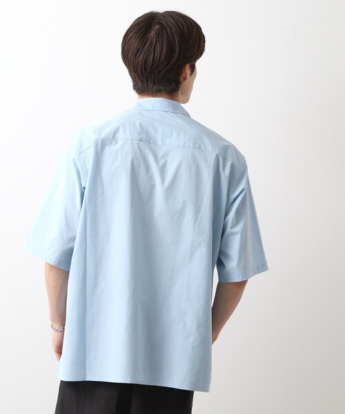 THE SHOP TK (ザ ショップ ティーケー )の「CAVEダブルフラップ半袖シャツ【吸水速乾/ストレッチ/洗濯機OK】(シャツ/ブラウス・メンズ・ライトベージュ/サックスブルー/ネイビー・02/03/04)」の9枚目の写真