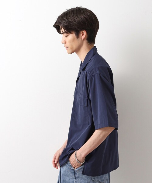 THE SHOP TK (ザ ショップ ティーケー )の「CAVEダブルフラップ半袖シャツ【吸水速乾/ストレッチ/洗濯機OK】(シャツ/ブラウス・メンズ・ライトベージュ/サックスブルー/ネイビー・02/03/04)」の12枚目の写真