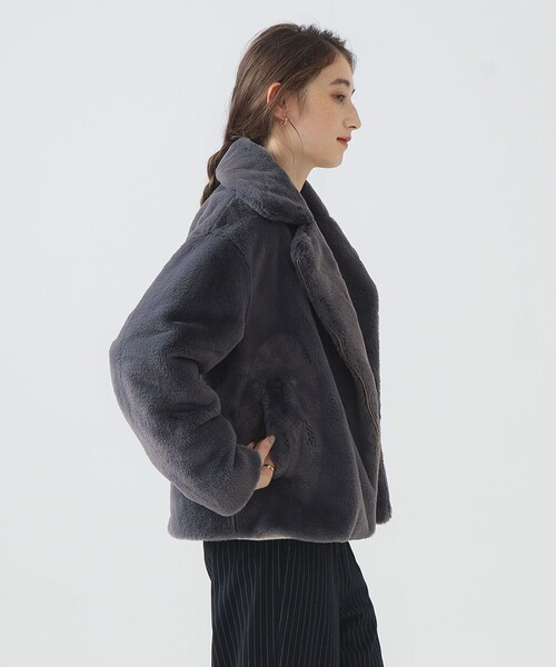 B:MING by BEAMS(ビーミングバイビームス)の「ファー ブルゾン(ブルゾン・レディース・チャコールグレー/ホワイト系その他5・SMALL/MEDIUM)」の19枚目の写真