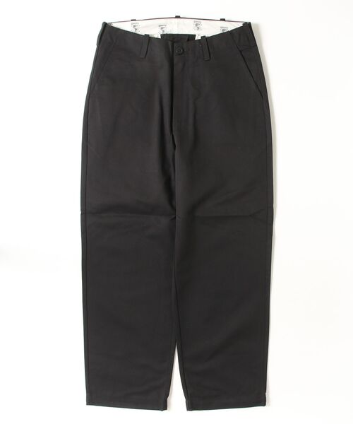 UNIVERSAL OVERALL(ユニバーサルオーバーオール)の「UNIVERSAL OVERALL / WIDE 2タックツイルPANTS / PT-04R(チノパンツ・メンズ・ベージュ/ブラック・28/30/32/34/36)」の2枚目の写真