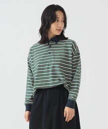 MACHATT マチャット　ボーダーラガーシャツ　グリーン 新品未使用】machatt ボーダーラガーシャツ（グリーン） 新品