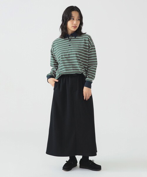 B:MING by BEAMS(ビーミングバイビームス)の「ボーダー ラガーシャツ(Tシャツ/カットソー・レディース・グリーン/ワイン・ONE SIZE)」の14枚目の写真