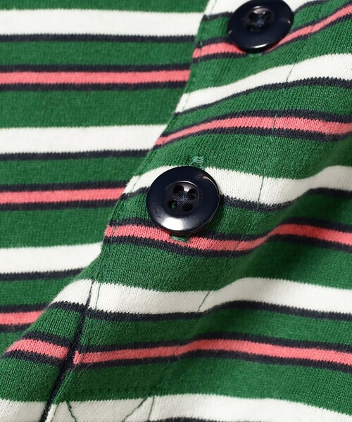 B:MING by BEAMS(ビーミングバイビームス)の「ボーダー ラガーシャツ(Tシャツ/カットソー・レディース・グリーン/ワイン・ONE SIZE)」の20枚目の写真