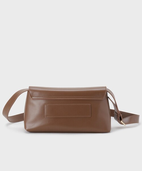 OPAQUE.CLIP（オペークドットクリップ）の「【3WAY】スムース合皮ワイドボディバッグ（ボディバッグ/ウエストポーチ・レディース・ブラック/ダークブラウン・00）」の10枚目の写真