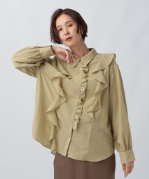 アシメフリルシャツ 582419