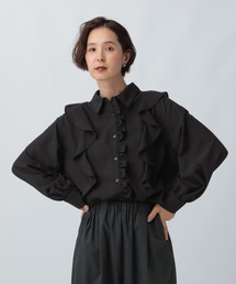 アシメフリルシャツ 582419