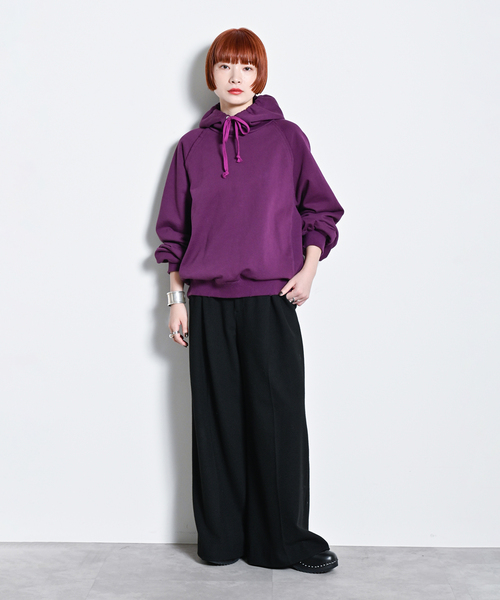 CITYSHOP（シティーショップ）の「SINGLE TUCK WIDE パンツ（スラックス・レディース・ブラック/ベージュ/グレー・38/36）」の5枚目の写真
