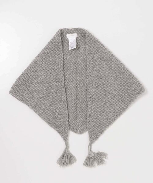 かぐれ ペルータッセルショール　　グレー ペルータッセルストール（ストール/ショール）｜かぐれ（カグレ）の