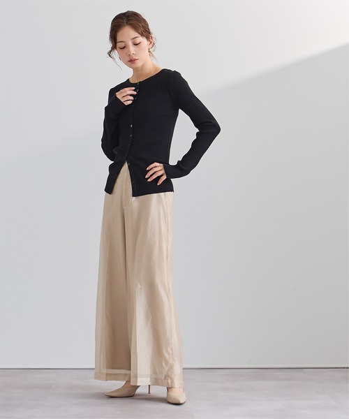 UR'S(ユアーズ)の「シアーワイドパンツ(その他パンツ・レディース・ブルー/ベージュ/ホワイト・L/M/S)」の12枚目の写真