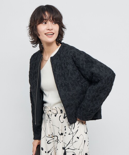 セール】レースコンビニットブルゾン（カーディガン/ボレロ