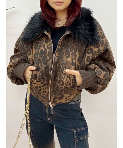 EVRIS(エヴリス)の「2WAYフェイクスウェードブルゾン(ブルゾン・レディース・ベージュ/グレー/その他1・FREE)」の3枚目の写真