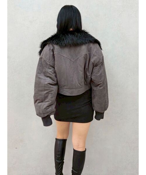 EVRIS(エヴリス)の「2WAYフェイクスウェードブルゾン(ブルゾン・レディース・ベージュ/グレー/その他1・FREE)」の10枚目の写真