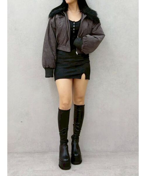 EVRIS(エヴリス)の「2WAYフェイクスウェードブルゾン(ブルゾン・レディース・ベージュ/グレー/その他1・FREE)」の14枚目の写真