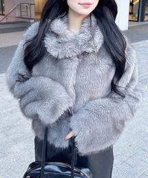 ファーコート ミックスカラー エコファー」に該当するファッション通販