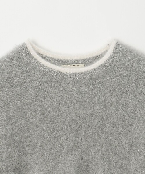 UNITED ARROWS　カラースパンコール クルーネック ニット　グレー UNITED ARROWS LTD. OUTLET｜カラースパンコール クルーネック ニット