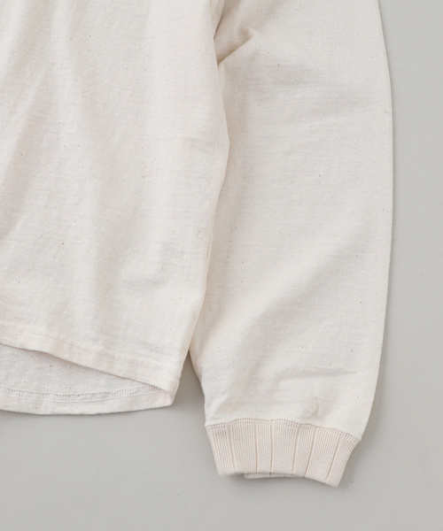 RIDING HIGH（ライディングハイ）の「RIDING HIGH / ライディングハイ ノンダイド ファブリック ロンT（Tシャツ/カットソー・メンズ・アイボリー/ホワイト・MEDIUM/LARGE）」の8枚目の写真