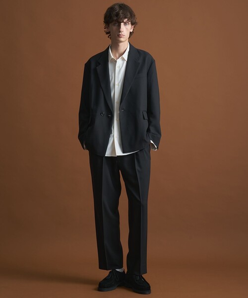 PUBLIC TOKYO（パブリックトウキョウ）の「〈セットアップ対応〉GRツイルエバークリーステーパードスラックス　/体温調節機能/オフィスカジュアル/ウォッシャブル/洗濯機洗い可（スラックス・メンズ・ダークブラウン/グレー/ブラック・1/2/3）」の21枚目の写真