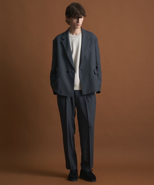 PUBLIC TOKYO（パブリックトウキョウ）の「〈セットアップ対応〉GRツイルエバークリーステーパードスラックス　/体温調節機能/オフィスカジュアル/ウォッシャブル/洗濯機洗い可（スラックス・メンズ・ダークブラウン/グレー/ブラック・1/2/3）」の15枚目の写真