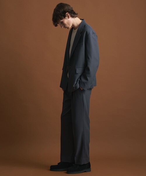 PUBLIC TOKYO（パブリックトウキョウ）の「〈セットアップ対応〉GRツイルエバークリーステーパードスラックス　/体温調節機能/オフィスカジュアル/ウォッシャブル/洗濯機洗い可（スラックス・メンズ・ダークブラウン/グレー/ブラック・1/2/3）」の13枚目の写真