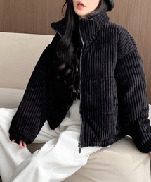 ARCADE（アーケード）の「コーデュロイ 中綿入り ダウン風ジャケット/オーバーサイズ ショート丈 -ARCADE Limited Line-（ダウンジャケット/コート）」