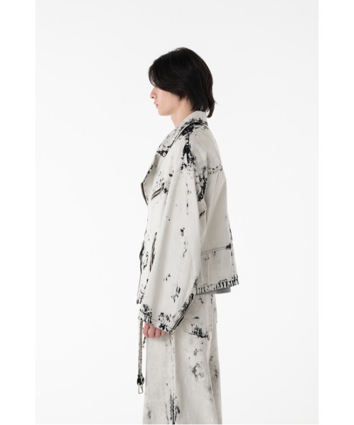 DISCOVERED（ディスカバード）の「BLEACH W RIDERS BLOUSON（ライダースジャケット・メンズ・ブラック・SMALL/LARGE）」の8枚目の写真