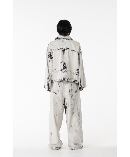 DISCOVERED（ディスカバード）の「BLEACH W RIDERS BLOUSON（ライダースジャケット・メンズ・ブラック・SMALL/LARGE）」の3枚目の写真