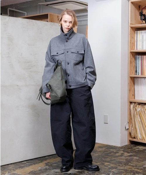 VOAAOV（ヴォアーブ）の「【VOAAOV】 RECYCLED MELTON Blouson（ブルゾン・メンズ・ネイビー/ブラック/グレー/チャコールグレー・1/2/0）」の7枚目の写真