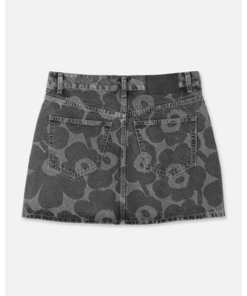 marimekko（マリメッコ）の「【ノベルティ付】《Maridenim》 Ruudut Unikko / skirt（デニムスカート・レディース・ライトグレー・40/36/34/38）」の6枚目の写真