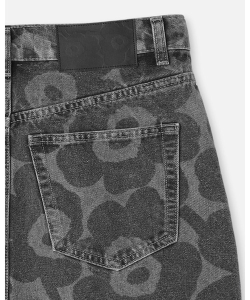 marimekko（マリメッコ）の「【ノベルティ付】《Maridenim》 Ruudut Unikko / skirt（デニムスカート・レディース・ライトグレー・40/36/34/38）」の9枚目の写真