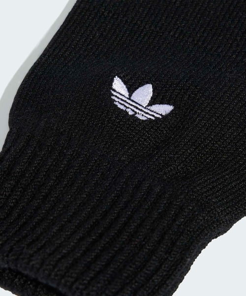 adidas(アディダス)の「アディカラー スマートフォン グローブ / アディダスオリジナルス adidas Originals(手袋・メンズ・ブラック・LARGE/MEDIUM/SMALL/X-LARGE)」の2枚目の写真