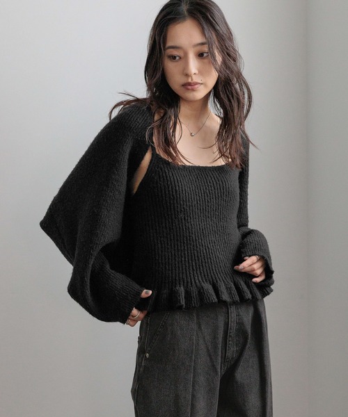 LOWRYS FARM（ローリーズファーム）の「メニウェイ2PニットLS