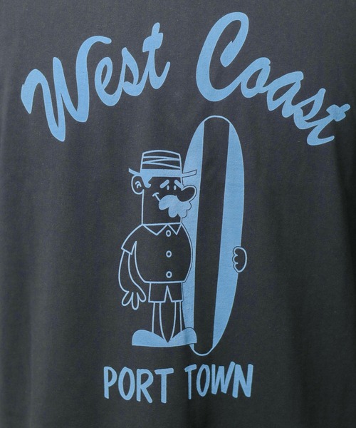 Bling Leads(ブリングリーズ)の「/Bling leads/West Coast Print Tee(Tシャツ/カットソー・メンズ・ブラック/チャコールグレー/ホワイト・X-LARGE/LARGE/MEDIUM)」の12枚目の写真