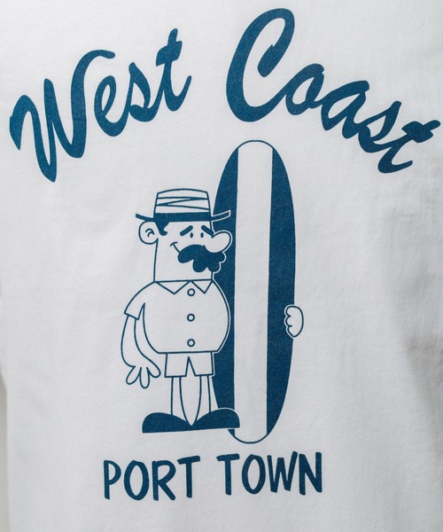 Bling Leads(ブリングリーズ)の「/Bling leads/West Coast Print Tee(Tシャツ/カットソー・メンズ・ブラック/チャコールグレー/ホワイト・X-LARGE/LARGE/MEDIUM)」の4枚目の写真
