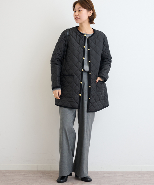 TRADITIONAL WEATHERWEAR】ARKLEY A-LINE MIDDLE：キルティング