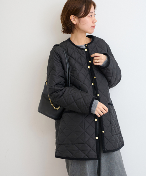 TRADITIONAL WEATHERWEAR】ARKLEY A-LINE MIDDLE：キルティング