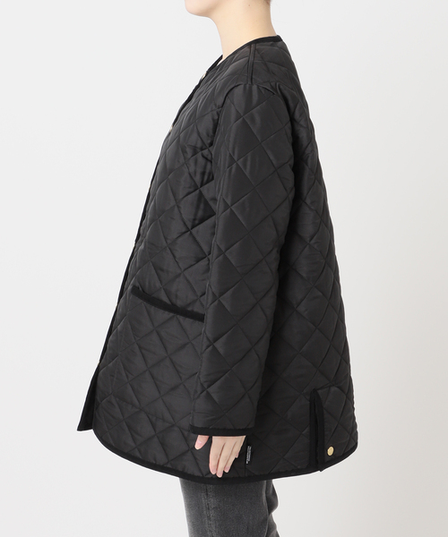 Traditional Weatherwear（トラディショナルウェザーウェア）の「【TRADITIONAL WEATHERWEAR】ARKLEY A-LINE MIDDLE：キルティングジャケット（その他アウター・レディース・ブラック・32/34）」の13枚目の写真