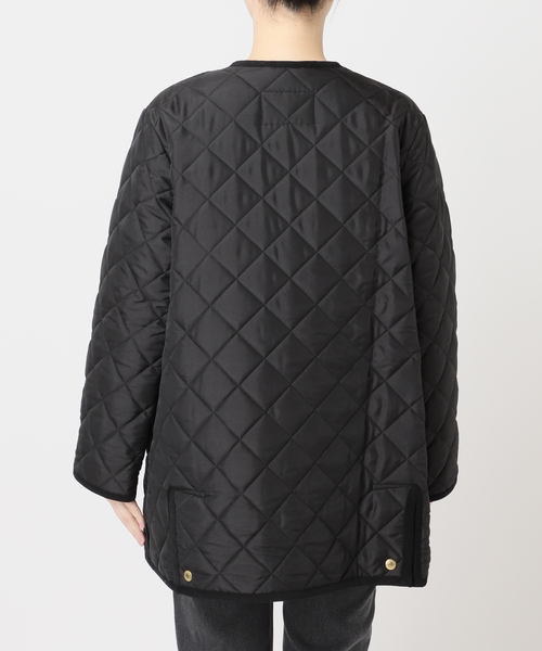 Traditional Weatherwear（トラディショナルウェザーウェア）の「【TRADITIONAL WEATHERWEAR】ARKLEY A-LINE MIDDLE：キルティングジャケット（その他アウター・レディース・ブラック・32/34）」の14枚目の写真