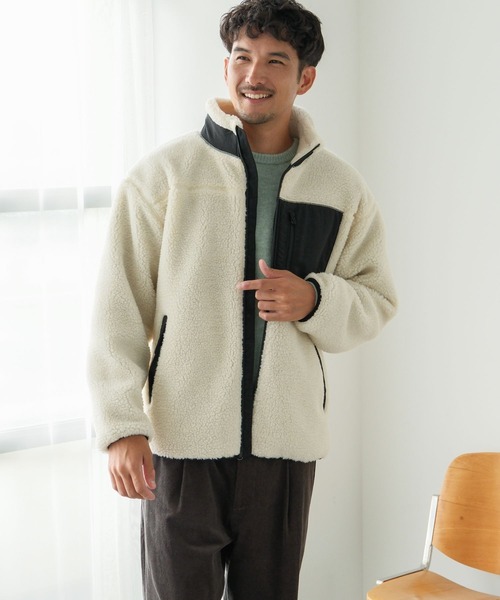 FOUND GOOD(ファウンドグッド)の「エアサーマルボアJK(その他アウター・メンズ・グレー系/ホワイト系1/ブラック・S/M/XL/L)」の18枚目の写真