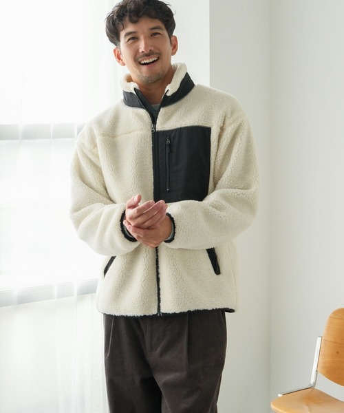 FOUND GOOD(ファウンドグッド)の「エアサーマルボアJK(その他アウター・メンズ・グレー系/ホワイト系1/ブラック・S/M/XL/L)」の19枚目の写真