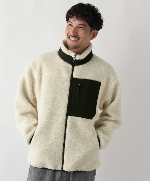 FOUND GOOD(ファウンドグッド)の「エアサーマルボアJK(その他アウター・メンズ・グレー系/ホワイト系1/ブラック・S/M/XL/L)」の4枚目の写真