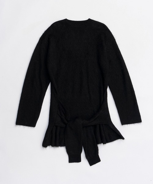 PRANK PROJECT（プランクプロジェクト）の「ノットフロントニットチュニック / Knot Front Knit Tunic（チュニック・レディース・グレー/ブラック/ピンク・FREE）」の19枚目の写真