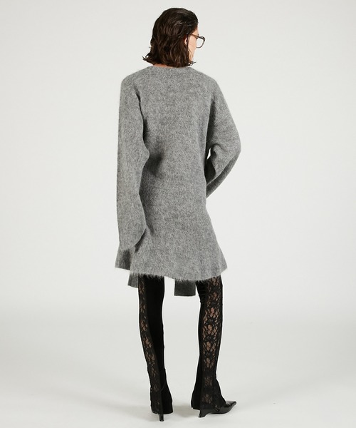 PRANK PROJECT（プランクプロジェクト）の「ノットフロントニットチュニック / Knot Front Knit Tunic（チュニック・レディース・グレー/ブラック/ピンク・FREE）」の16枚目の写真