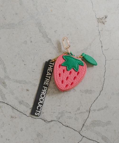 THEATRE PRODUCTS（シアタープロダクツ）の「フルーツポーチチャーム（キーホルダー・レディース・グリーン/ピンク/レッド/イエロー/オレンジ/レッド系2・FREE）」の4枚目の写真