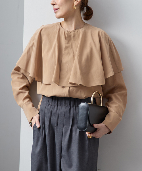 セール】ruffle collar ブラウス（シャツ/ブラウス）｜VERMEIL par