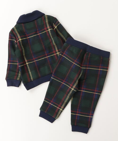 ポロ バイ ラルフローレン スウェット チェック ベロア ステッチ 刺繍 ビーズ セール】チェック フリース スウェットシャツ & パンツ セット（その他