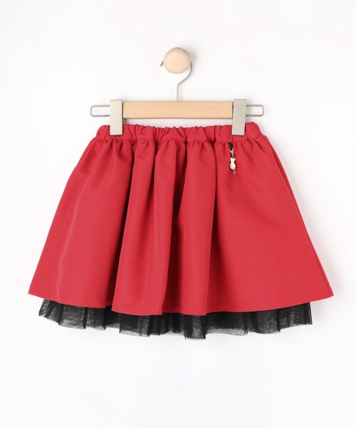 SHOO・LA・RUE（シューラルー）の「【100-150cm】リバーシブルチュールスカート（スカート・キッズ・ブラック/レッド系1・10/11/12/13/14/15 ）」の2枚目の写真