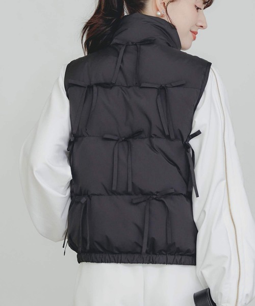 セール】リボンダウンベスト（ダウンベスト）｜PICCIN（ピッチン）の