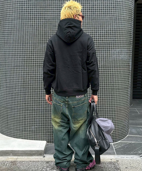 DIME(ダイム)の「【Dime/ダイム】 CLASSIC DECOY HOODIE(パーカー・レディース・ブラック/ベージュ・SMALL/MEDIUM)」の3枚目の写真
