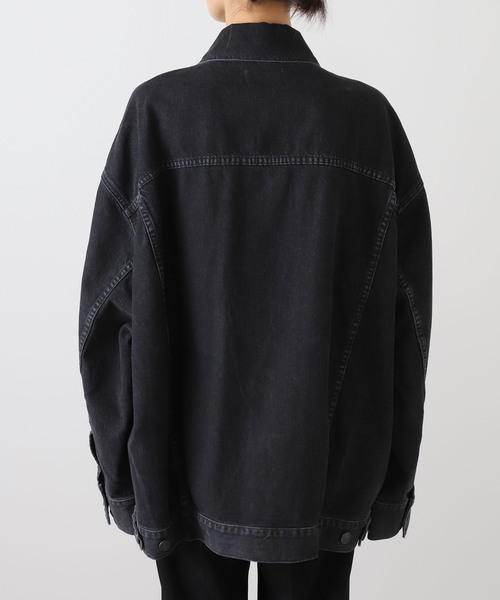 AGOLDE（エーゴールドイー）の「AGOLDE エーゴールドイー REWORKED WAYNE JACKET in Spider A5045-1557（デニムジャケット・レディース・ブラック系その他・SMALL/X-SMALL）」の10枚目の写真